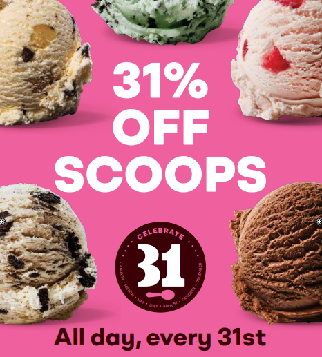 Celebrate 31 - Baskin-Robbins | Baskin-Robbins